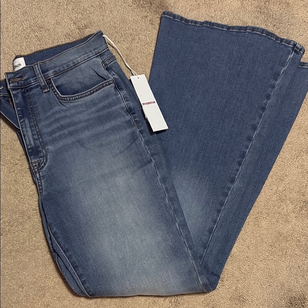 Hudson Jeans Medium Blue Flare & Wide Leg